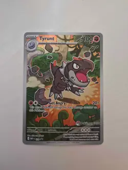 Tyrunt 070 Perfect Order Promo Holo Pokemon Center Stamp - Image 1