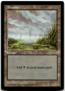 MTG Swamp (Tall Grass) L Mirage MP - Image 1