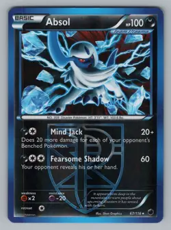 ABSOL 67/116 HOLO R PLASMA FREEZE POKEMON REVERSE HOLO MP PLF 2013 - Image 1