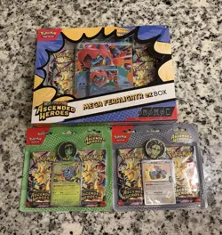 Pokemon TCG Mega Evolution Ascended Heroes Mega Emboar EX Box, 2 Blister packs - Image 2