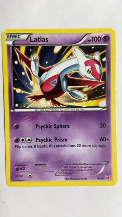 2015 Pokemon Latias 14/30 XY Trainer Kit Latias Lightly Played - Image 1