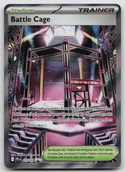 Battle Cage 116/094 Ultra Rare Phantasmal Flames Pokemon Holo NM - Image 1