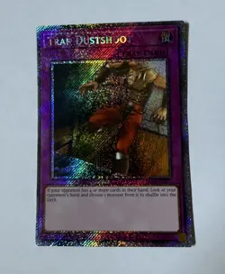 Yu-Gi-Oh! TCG Trap Dustshoot Platinum Secret Rare RA05-EN077 - Image 1