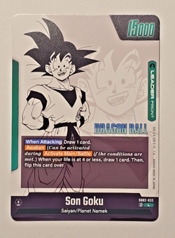 Dragon Ball Super Fusion World Manga Booster 02 Son Goku Leader SB02-033 - Image 2