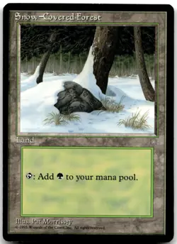 MTG Snow-Covered Forest L Ice Age 347 LP - Image 1