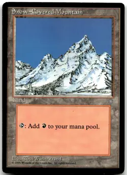 MTG Snow-Covered Mountain L Ice Age 349 MP - Image 1