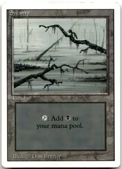 MTG Swamp (C) L Revised Edition 300 MP - Image 1