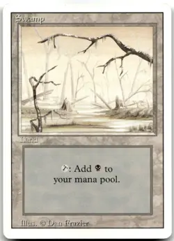 MTG Swamp (B) L Revised Edition 301 LP - Image 1