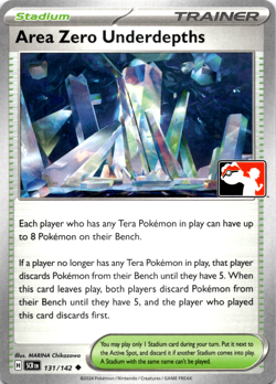 Area Zero Underdepths - Prize Pack Series 7 - Stellar Crown Pokemon Card NM - Image 1