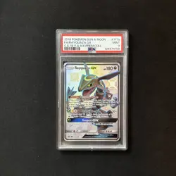 2018 POKEMON SUN & MOON CELESTIAL STORM #177A FULL ART/RAYQUAZA GX PSA 9 - Image 1