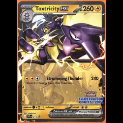 TAG 9.0 MINT Toxtricity ex 2025 Pokemon Pokemon Scarlet & Violet Black Star - Image 3