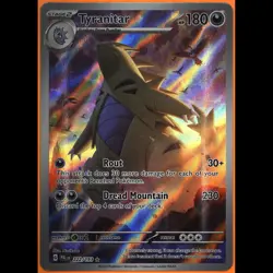 TAG 9.0 MINT Tyranitar Illustration Rare 2023 Pokemon Pokemon Scarlet & Violet - Image 3