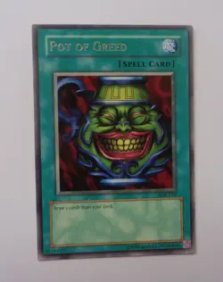 Pot of Greed LOB-119 (Silver Rare, Unlimited, Lightly Played / LP) Yugioh - Image 1