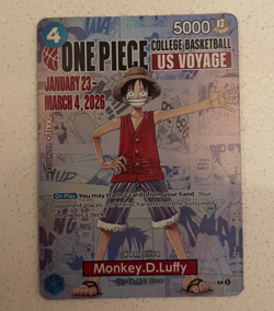 One Piece Monkey D. Duffy US Voyage College Promo Card RARE - Image 1