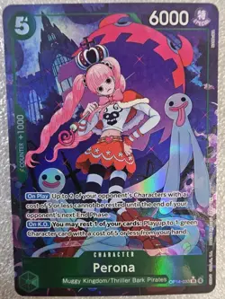 One Piece The Azure Sea’s Seven Perona OP14-033 Alternate Alt Art NM - Image 1