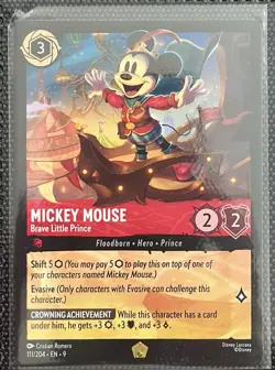 Disney Lorcana EN 9 - Mickey Mouse Brave Little Prince Fabled Legendary 111/204 - Image 1
