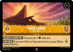 Disney Lorcana TCG - Into the Inklands - Pride Lands - Pride Rock - 33/204 - Image 1