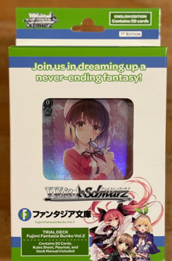 WEISS SCHWARZ: Fujimi Fantasia Bunko Vol.2 Trial Deck+ 50 Cards ENG Ships Today - Image 1