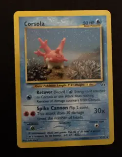 Corsola 37/75 Neo Discovery Uncommon Pokemon Card - Image 2