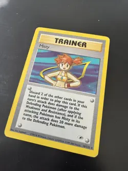 Pokemon TCG Misty Gym Heroes Holo Rare Trainer Card 18/132 English Unlimited - Image 2