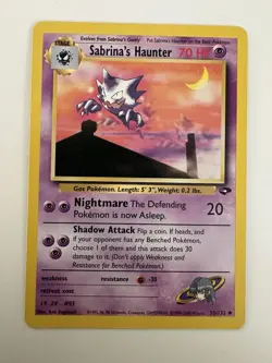 Pokemon TCG Sabrina's Haunter Gym Challenge Uncommon Card 55/132 - Image 1