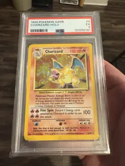 1999 Pokemon Charizard Base Set Holo Rare Card 4/102 PSA 5 EX - Image 1