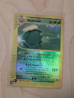 Pokemon Skiploom 60/147 Aquapolis Reverse Holo Rare 2002 Stage 1 60HP TCG Card - Image 2