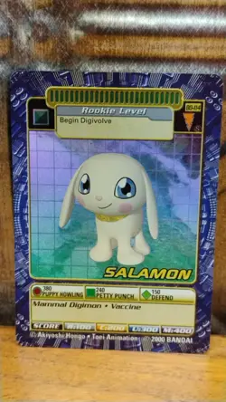 DIGIMON Digital Monsters SALAMON Bo-114S Foil Holo 2000 Trading Card by BANDAI - Image 1