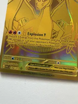 Mega Charizard Y EX No. 294/217 Ascended Heroes Pokemon Card Gold - Image 5