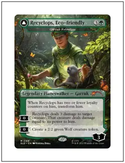 1x Recyclops, Eco-friendly - Garruk Relentless Secret Lair 2169 Non-Foil, MTG NM - Image 1
