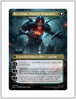 1x Recyclops, Eco-friendly - Garruk Relentless Secret Lair 2169 Non-Foil, MTG NM - Image 2