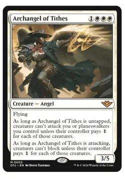 1x MTG Archangel of Tithes - OTJ Mythic! NM Mint! - Image 1