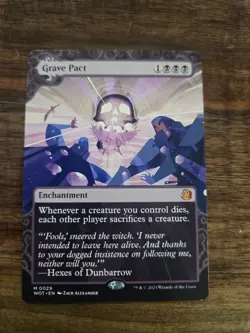MTG - Grave pact - Wilds of Eldraine: Enchanting Tales - Borderless - NM - Image 1