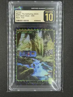 Magic The Gathering Secret Lair Foil Brain Dead Forest Foil Land CGC 10 Pristine - Image 2