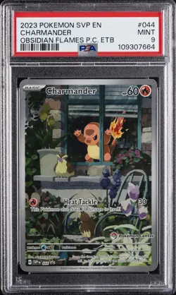 2023 POKEMON SVP EN-SV BLACK STAR PROMO #044 CHARMANDER PSA 9 - Image 1