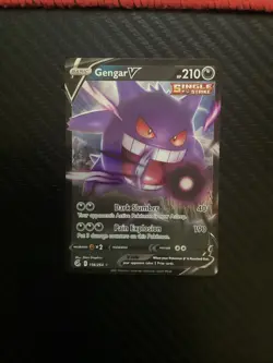 Pokemon Gengar V 156/264 Fusion Strike NM - Image 1