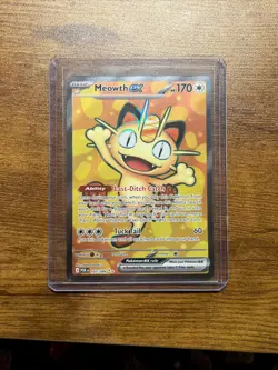 🔥 2026 POKEMON MEOWTH EX FULL ART# 107/088 MEGA EVOLUTION PERFECT ORDER - Image 1