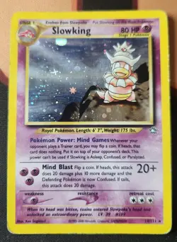 Pokemon Slowking 14/111 Neo Genesis Holo Rare Unlimited 2000 Pokemon TCG *MP - Image 1