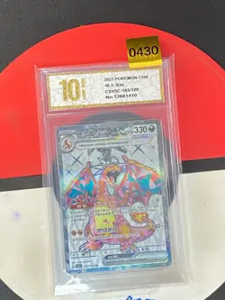 Pokemon 2025 S-Chinese Charizard ex CSV5C-145/129 SR Obsidian Flames Grade10 - Image 1