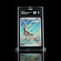 TAG 9.0 MINT Skarmory Illustration Rare 2024 Pokemon Pokemon Scarlet & Violet - Image 1