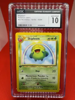 Skiploom 52/64 1st Edition Neo Revelation 2001 Pokemon TCG Vintage - Image 1