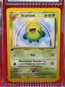 Skiploom 52/64 1st Edition Neo Revelation 2001 Pokemon TCG Vintage - Image 2