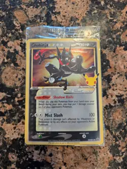 #1 Greninja Gold Star Sealed Promo SWSH144 Celebrations ETB Pokemon TCG - Image 1