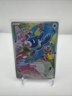 Pokemon TCG Popplio First Partner Illustration Rare 30th Anniversary Mint/NM - Image 1