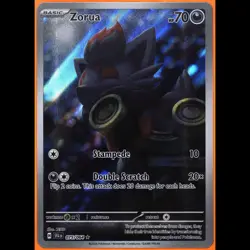 TAG 9.0 MINT Zorua Illustration Rare 2024 Pokemon Pokemon Scarlet & Violet - Image 3