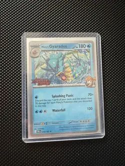 Pokemon TCG Misty’s Gyarados 049/182 Stamped Pre-Release Destined Rivals - Image 3