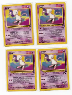 Pokemon Mew Black Star Promo 8 LOT x4 NM Vintage WOTC - Image 1