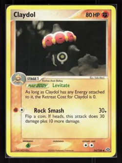 Claydol Uncommon Pokemon Emerald 24/106 MP - Image 1