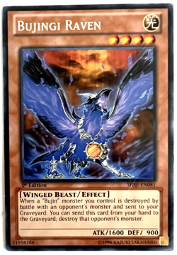 YuGiOh! - Bujingi Raven - SHSP-EN081 - 1st Edition - Rare - Image 1