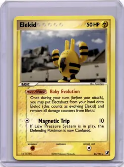 Pokemon Elekid Rare Unseen Forces 23/115 LP - Image 1